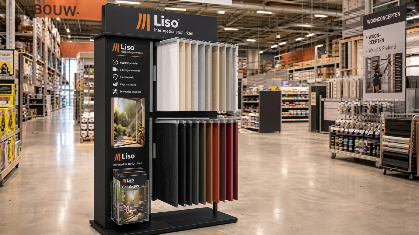 Liso® retaildisplay in een winkelomgeving